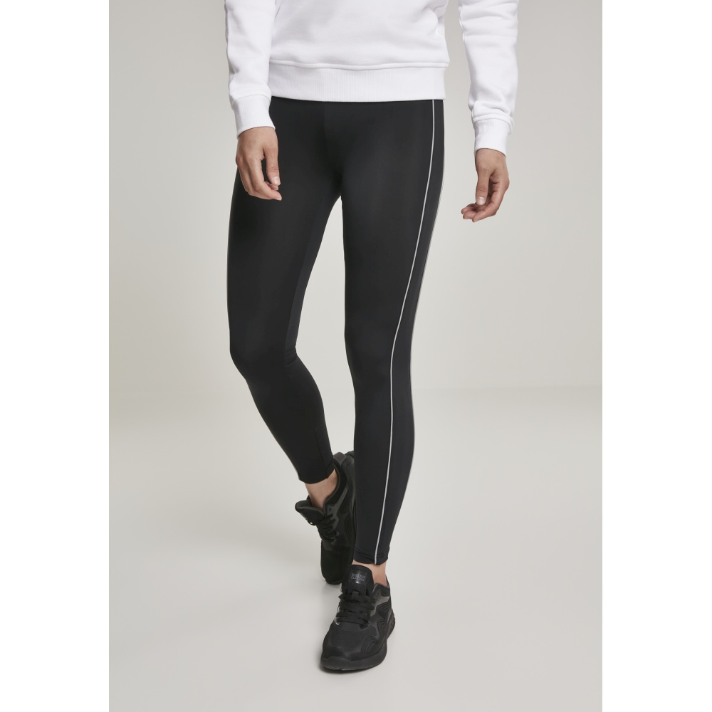 Urban Classics - High Waist Reflective Work out sport legging - Black